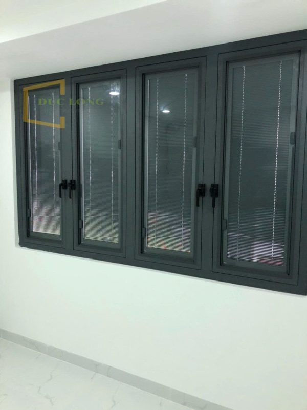 Rèm Trong Kính Hộp RTK27 - Màu Xám Đen Ánh Kim - Ảnh 2